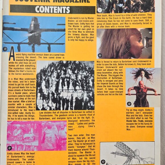 Mad Max Beyond Thunderdome Souvenir Edition Magazine Tina Turner Mel Gibson 1985 - Picture 4 of 6